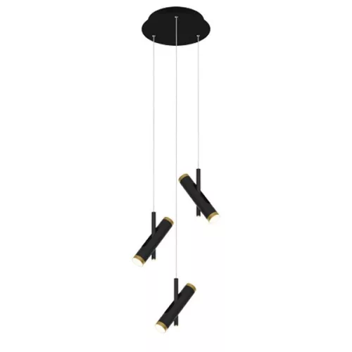 függesztett lámpa fekete színű vázzal és fém testtel beltéri használatra altavola_design-la062-p3-black - moretti.hu