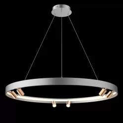 függesztett lámpa szürke színű vázzal és fém testtel beltéri használatra altavola_design-la114-p-90-6-1-grey-gold - moretti.hu