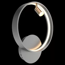 fali lámpa szürke színű vázzal és fém testtel beltéri használatra altavola_design-la114-w-40-grey-gold - moretti.hu