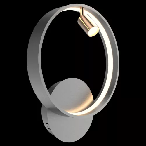 fali lámpa szürke színű vázzal és fém testtel beltéri használatra altavola_design-la114-w-40-grey-gold - moretti.hu