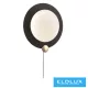 UNIVERSO Fali lámpa húzókapcsolóval 10w 550lm CCT.kap IP20 Fekete D249x90mm