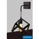 UNIVERSO Fali lámpa 1xE27 max.60w 170x170mm IP20 Fekete 5év
