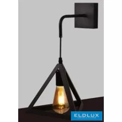   UNIVERSO Fali lámpa 1xE27 max.60w 250x250mm IP20 Fekete 5év