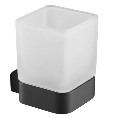 AREZZO design MONO üveg pohár tartó, fekete