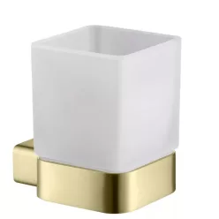 AREZZO design MONO üveg pohár tartó, szálcsiszolt arany