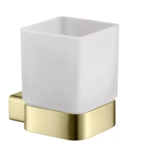AREZZO design MONO üveg pohár tartó, szálcsiszolt arany