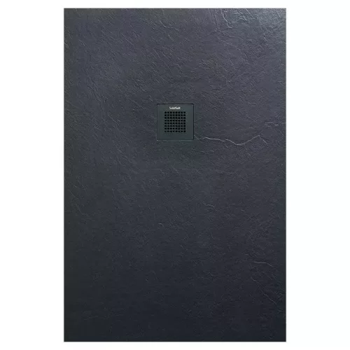 AREZZO design SOLIDSoft zuhanytálca 120x90 cm, ANTRACIT, színazonos lefolyóval (2 doboz)