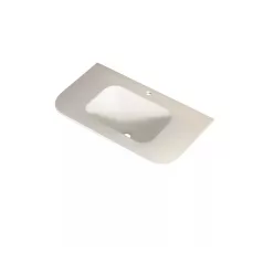  AREZZO design SIERRA 80 cm-es beépíthető solid surface mosdó, fehér