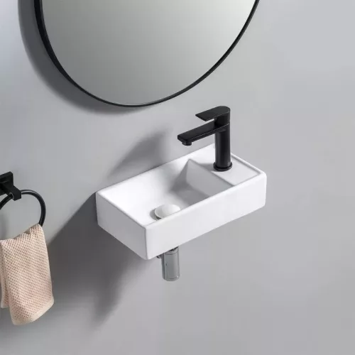 AREZZO design AUSTIN 40x22 jobb oldali mini kézmosó AR-340