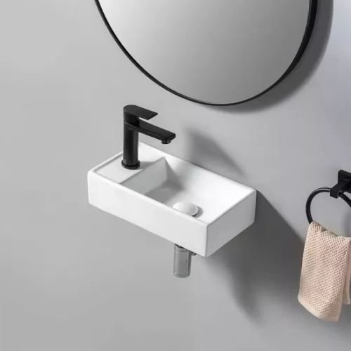 AREZZO design AUSTIN 40x22 bal oldali mini kézmosó AR-340A