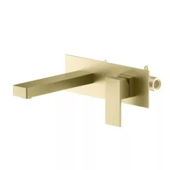   AREZZO design CUBEFIELD fali mosdócsaptelep, szálcsiszolt arany