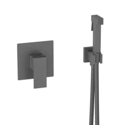   AREZZO design CUBEFIELD falsík alatti bidé csaptelep kézizuhannyal, fekete