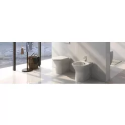   AREZZO design VERMONT álló rimless wc alsó/hátsó kifolyású