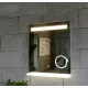 AREZZO design LED okos tükör világító polc + kozmetikai tükör 60x80cm