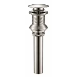   AREZZO design Click-clack lefolyó, szálcsiszolt nikkel, túlfolyó nélküli mosdóhoz