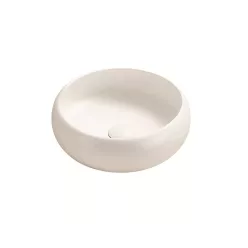 AREZZO design SORAYA 36 cm-es kerek kerámia mosdó, fehér