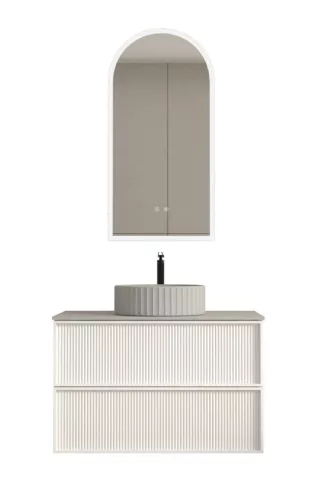 AREZZO design SAVONA 80 cm-es alsószekrény 2 fiók, matt fehér