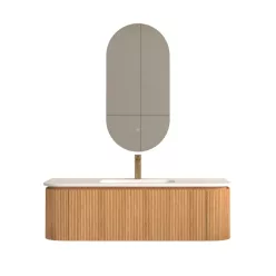   AREZZO design SIERRA 120 cm-es alsószekrény 1 fiók, 2 ajtó, tölgy