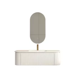   AREZZO design SIERRA 120 cm-es alsószekrény 1 fiók, 2 ajtó, matt fehér