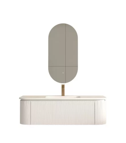 AREZZO design SIERRA 120 cm-es alsószekrény 1 fiók, 2 ajtó, matt fehér
