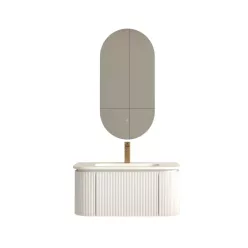   AREZZO design SIERRA 80 cm-es alsószekrény 1 fiók, 2 ajtó, matt fehér