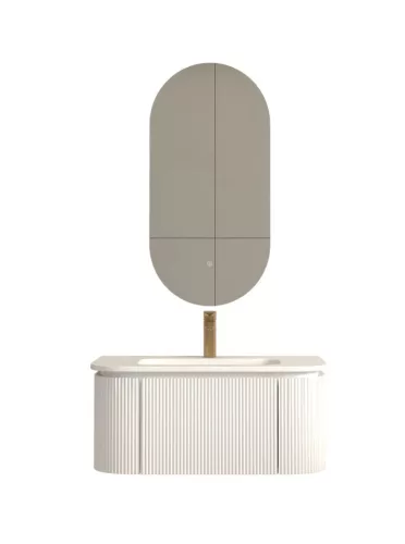 AREZZO design SIERRA 80 cm-es alsószekrény 1 fiók, 2 ajtó, matt fehér