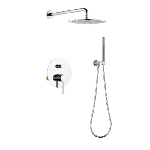 AREZZO design ASTRO falsík alatti zuhanycsaptelep szett, króm
