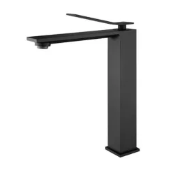   AREZZO design ROCKFIELD Magasított mosdócsaptelep, fekete AR-9902BL