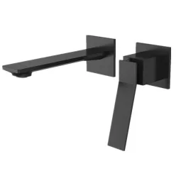   AREZZO design ROCKFIELD fali mosdócsaptelep, fekete AR-9903BL