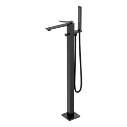   AREZZO design ROCKFIELD szabadon álló fekete kádtöltő csaptelep AR-9907BL