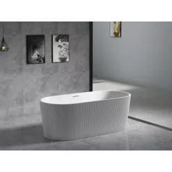 AREZZO design ARNO szabadon álló kád, fényes fehér