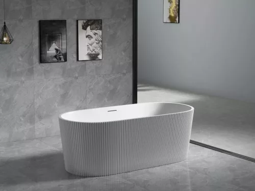 AREZZO design ARNO szabadon álló kád, fényes fehér