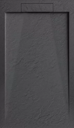 AREZZO design STONE pala hatású öntött márvány zuhanytálca, 120x90 cm-es, antracit (2 doboz)