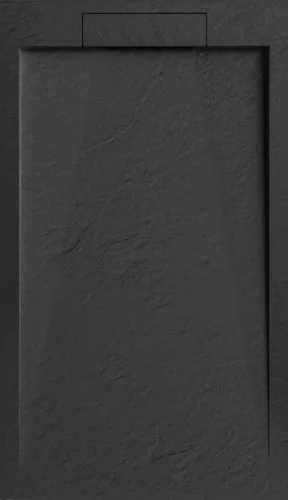 AREZZO design STONE pala hatású öntött márvány zuhanytálca, 120x90 cm-es, fekete (2 doboz)