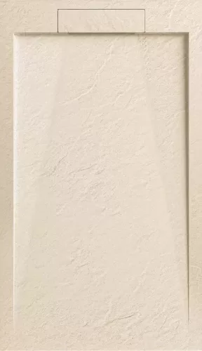 AREZZO design STONE pala hatású öntött márvány zuhanytálca, 120x90 cm-es, beige (2 doboz)