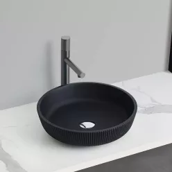 AREZZO design AVEX üvegmosdó, matt fekete