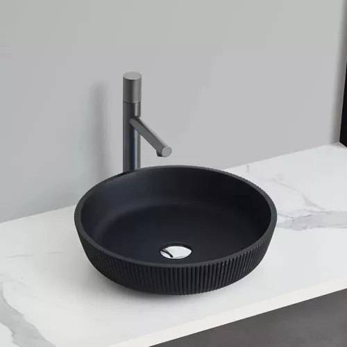 AREZZO design AVEX üvegmosdó, matt fekete