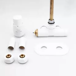   AREZZO design SPEARPEX/UNICO radiátor szelep fehér, bal AR-SPEARPEX-W-L