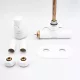 AREZZO design SPEARPEX/UNICO radiátor szelep fehér, bal AR-SPEARPEX-W-L