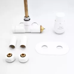   AREZZO design SPEARPEX/UNICO radiátor szelep fehér, jobb AR-SPEARPEX-W-R