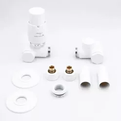   AREZZO design VARIOPEX/INTEGRA radiátor szelep fehér, bal AR-VARIOPEX-W-L