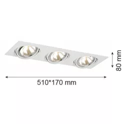 Argon OLIMP 1327 Beépíthető spotlámpa 3x6W/G9 IP20