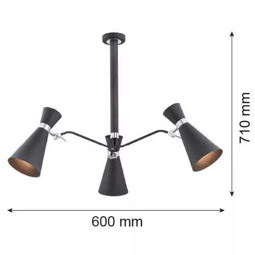 Argon LUKKA 1380 Csillár 3x15W/E27 IP20