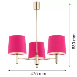 Argon PONTE 1498 Függőlámpa 3x15W/E27 IP20
