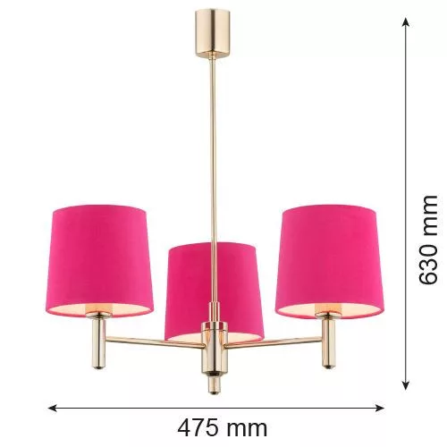 Argon PONTE 1498 Függőlámpa 3x15W/E27 IP20