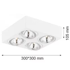   Argon RODOS 1540 Süllyesztett mennyezeti lámpa 4x6W/G9 IP20