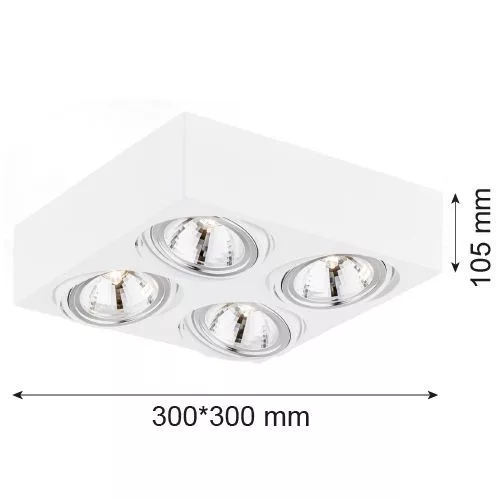 Argon RODOS 1540 Süllyesztett mennyezeti lámpa 4x6W/G9 IP20
