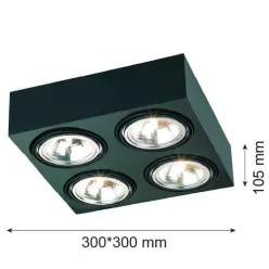   Argon RODOS 1553 Süllyesztett mennyezeti lámpa 4x6W/G9 IP20
