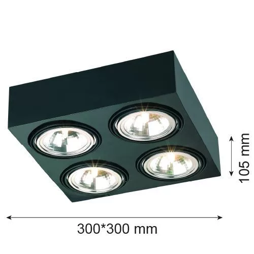 Argon RODOS 1553 Süllyesztett mennyezeti lámpa 4x6W/G9 IP20