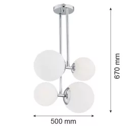 Argon ASPEN 1646 Függőlámpa 4x15W/E27 IP20